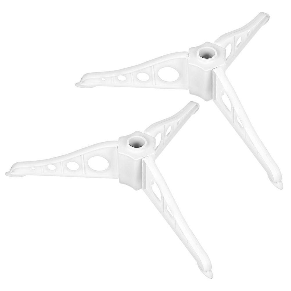 Stand Fake Christmas Tree Stable Support Christmas Tree White Plastic 2Pcs