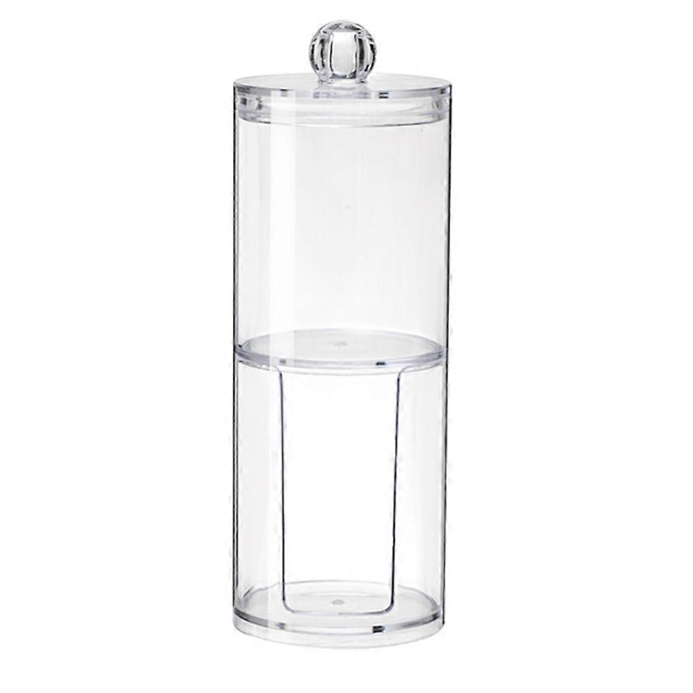 Cotton Bud Container Bathroom Organizer Dustproof 7x7x20cm Material 1Pack