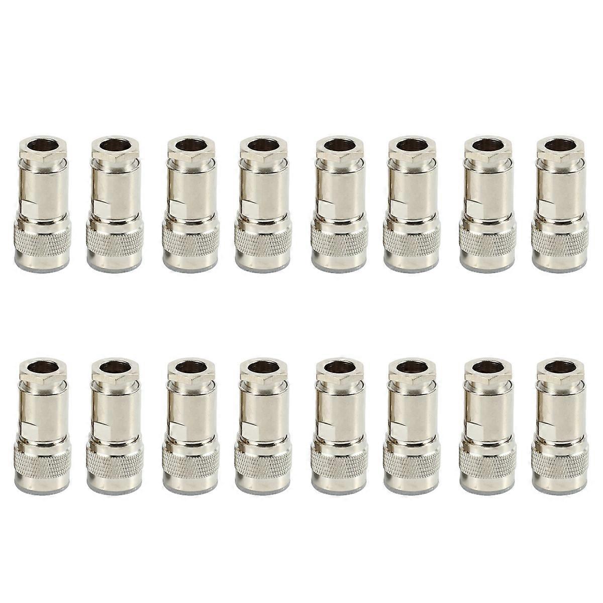 16 Pcs N Type Male Clamp RG8 LMR400 RG165 RG213 7D- Coaxial Connector