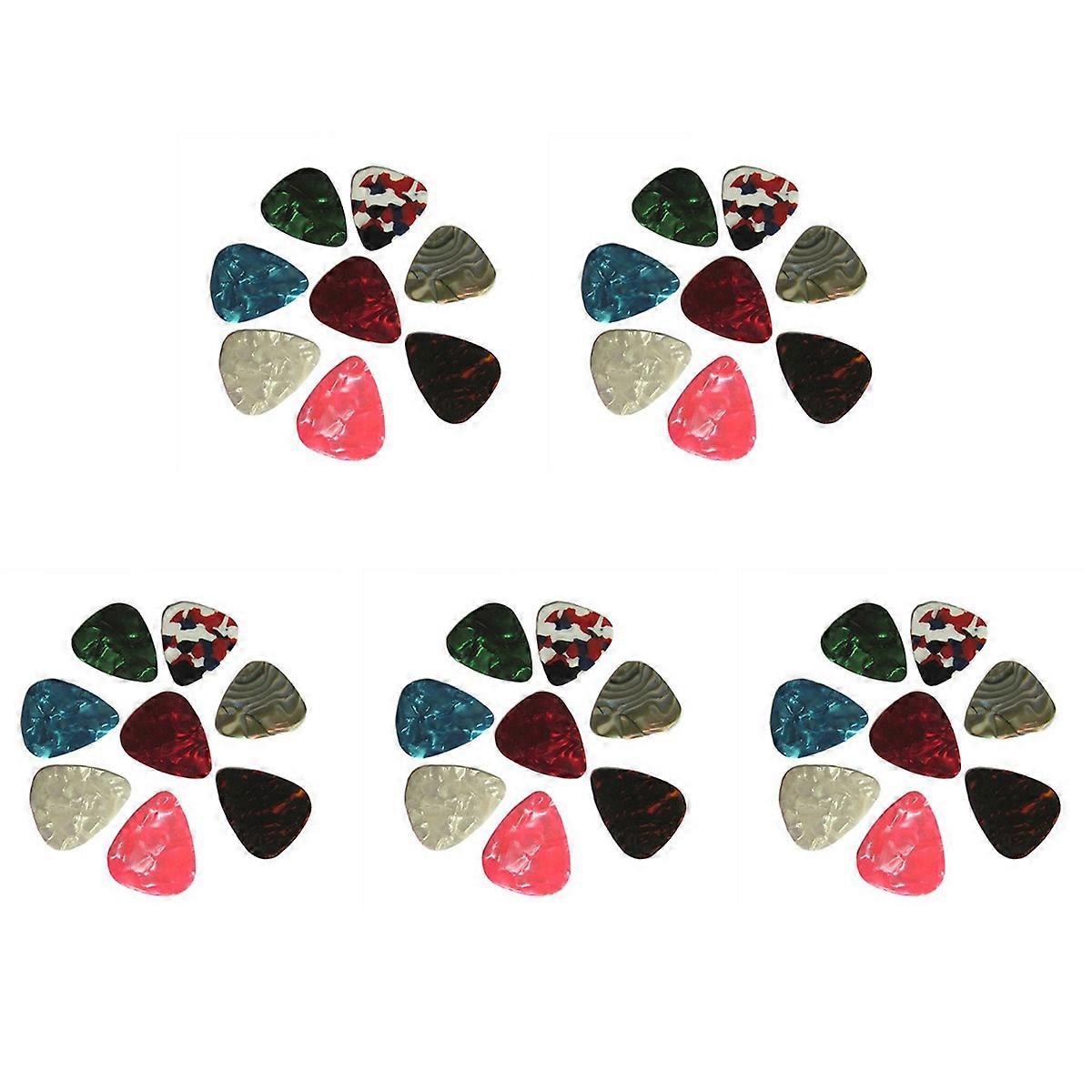 20pcs Thin Guitar Picks 0.46mm Random Colour