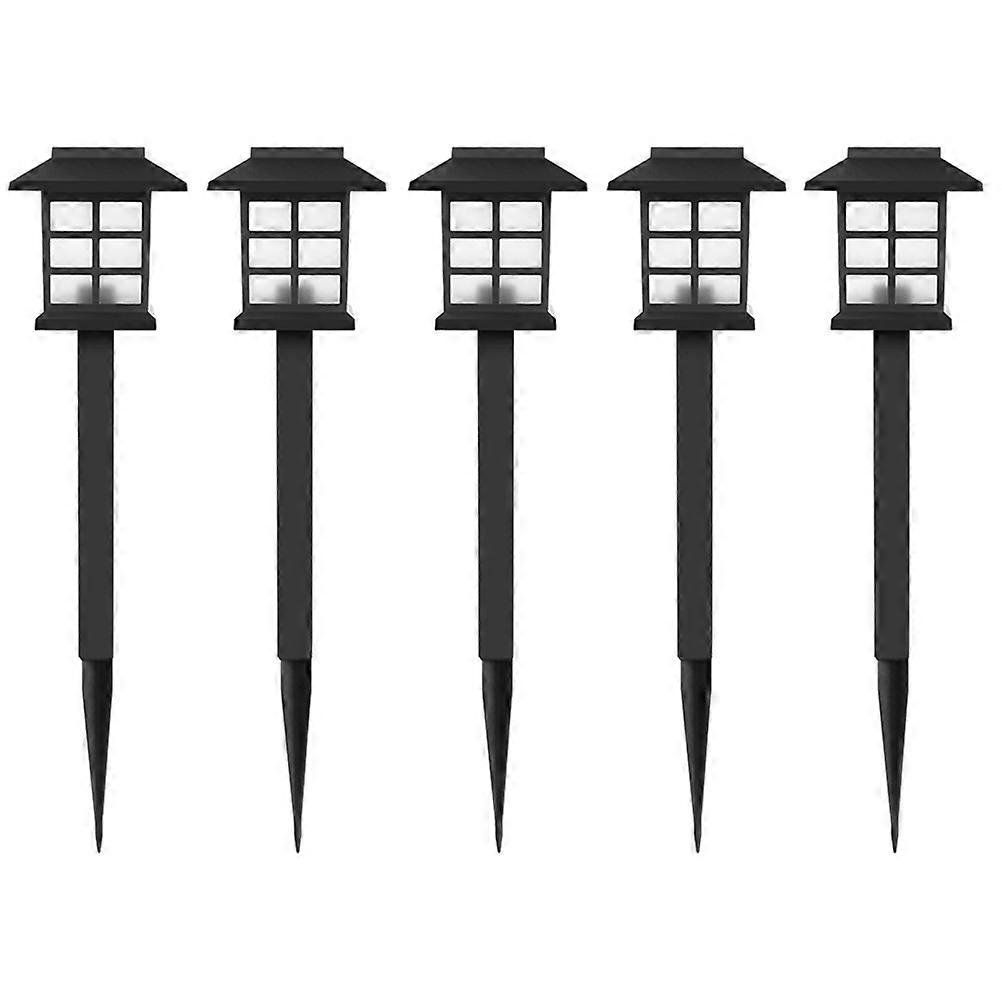 Lantern House Shaped Solar Lawn Light for Decoration 5Pcs