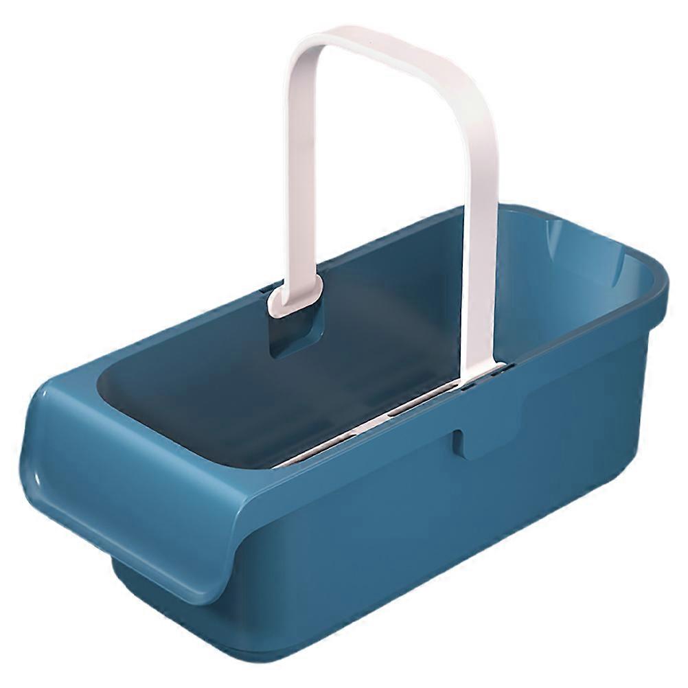 Square Bucket Rectangular Mop Bucket Household Cleaning Tool Organizer Basket .00X21.00X17.00CM Durable Construction 1Set