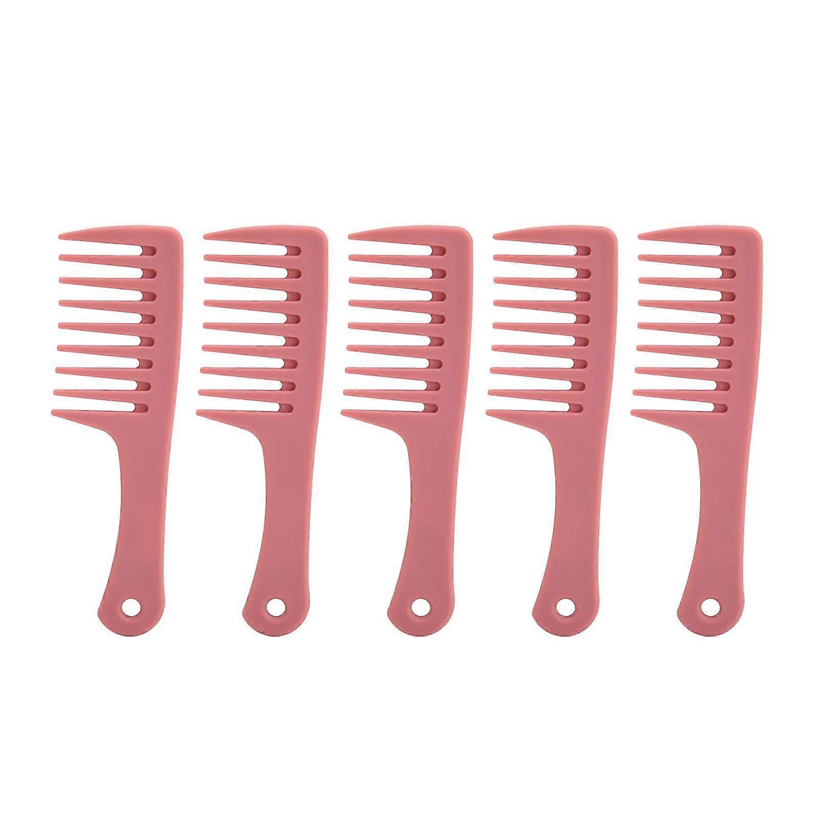 2025 Latest Model 5Pcs Hairdressing Wide Tooth Comb Anti Static Ergonomic Hand...
