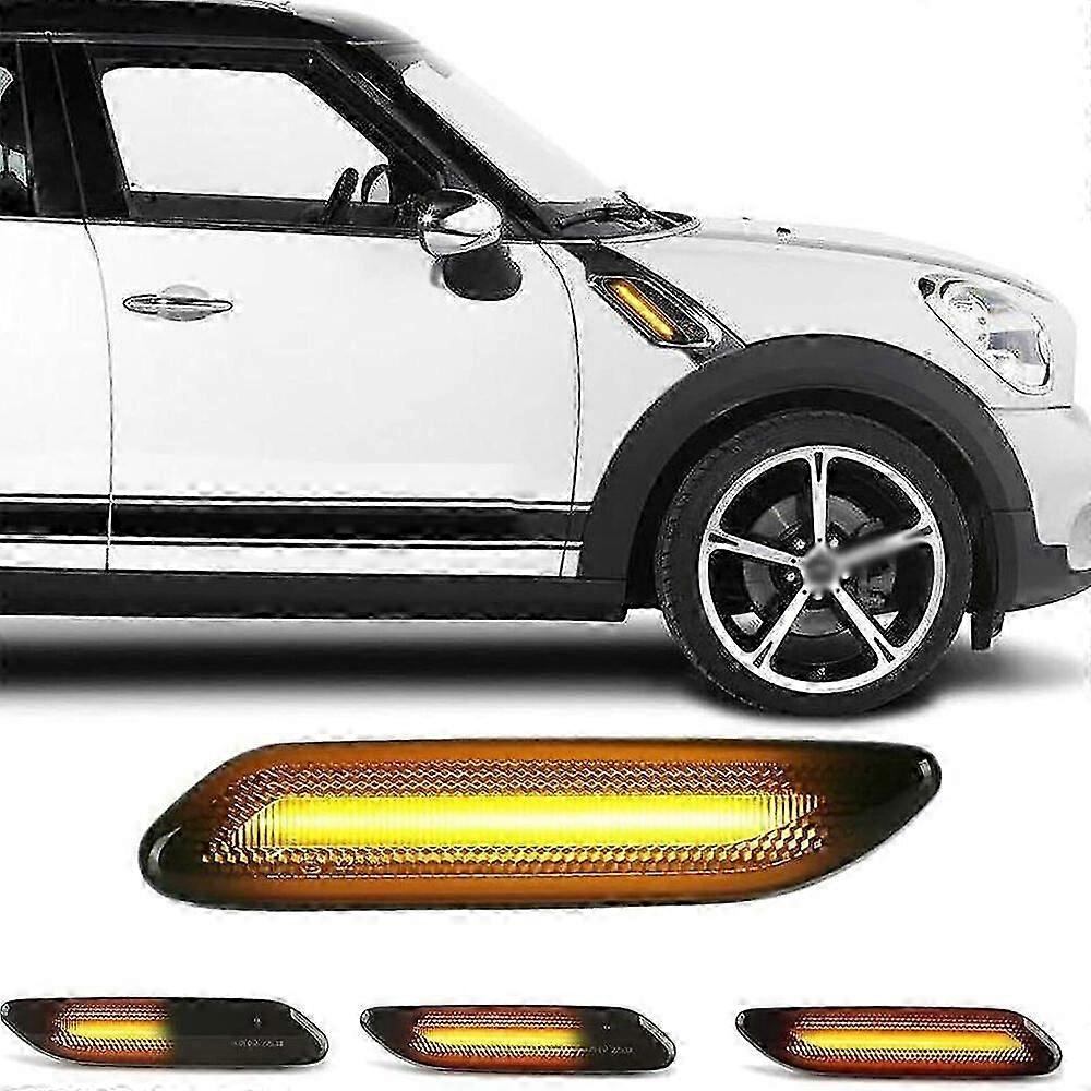 Dynamic Sequential LED Front Fender Side Marker Lamp Fit For  Mini R60 R61 2011-2016