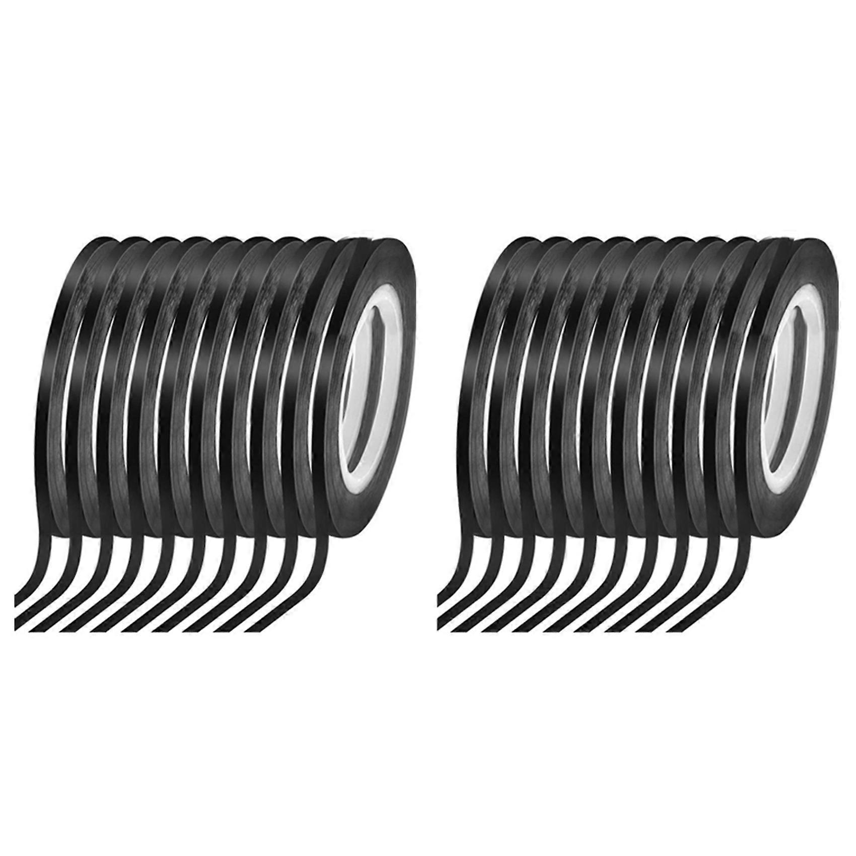 20 Rolls 1/8 Whiteboard Tape Thin White Board Tape Lines Pinstripe Dry Erase Art Tape Electrical Tap
