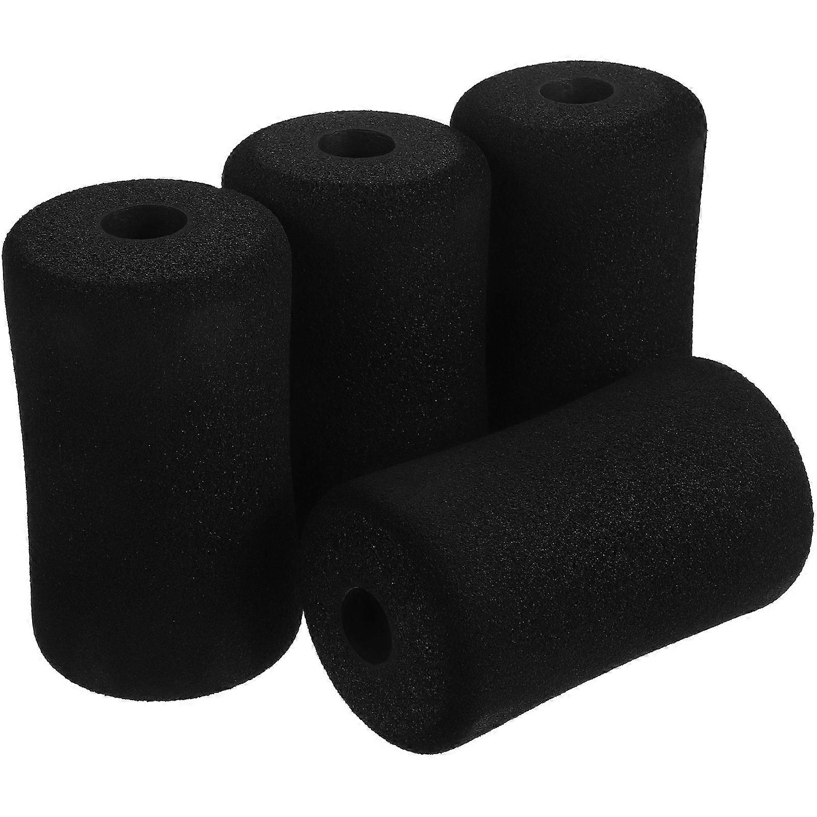 Bench Pad Cushion Replacement Part Foam Roller Pad Fitness Enthusiasts Gym Workouts Sponge 4Pcs