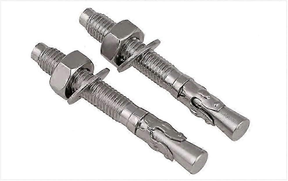 Expansion Screw Bolts, Suitable for 304 Screw Wedge Anchor Through Bolt in Sizes M6, M8, M10, M12, M16
