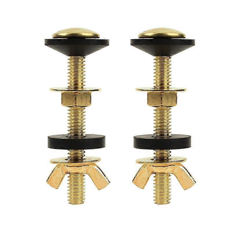2 Pieces of Stainless Steel Screws Toilet Fittings Toilet Bowl Fixing Bolts Toilet Seat Setting Screws Toilet Seat Installation Screws