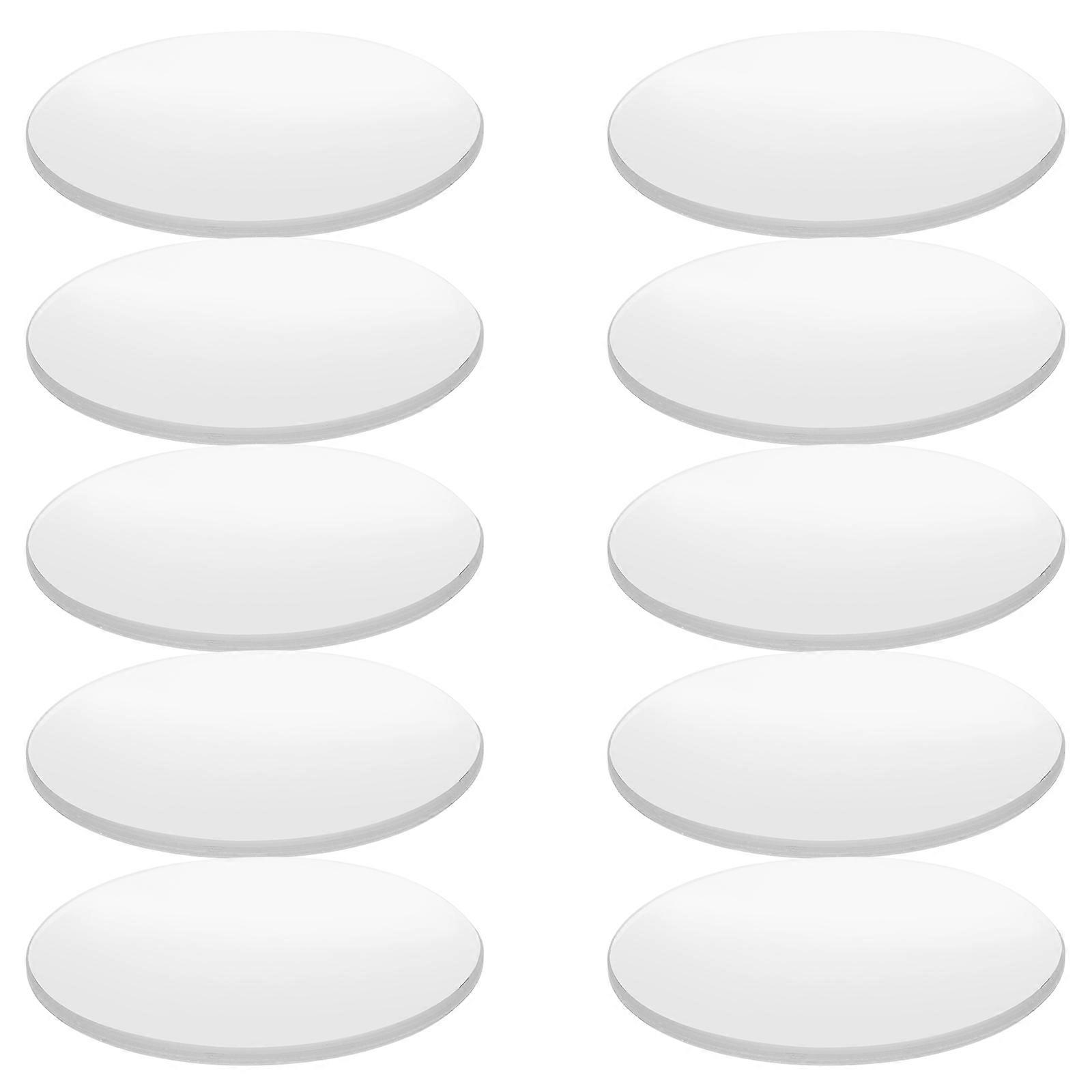 Double Convex Optical Lens Magnifier for Magnifier 10Pcs Acrylic