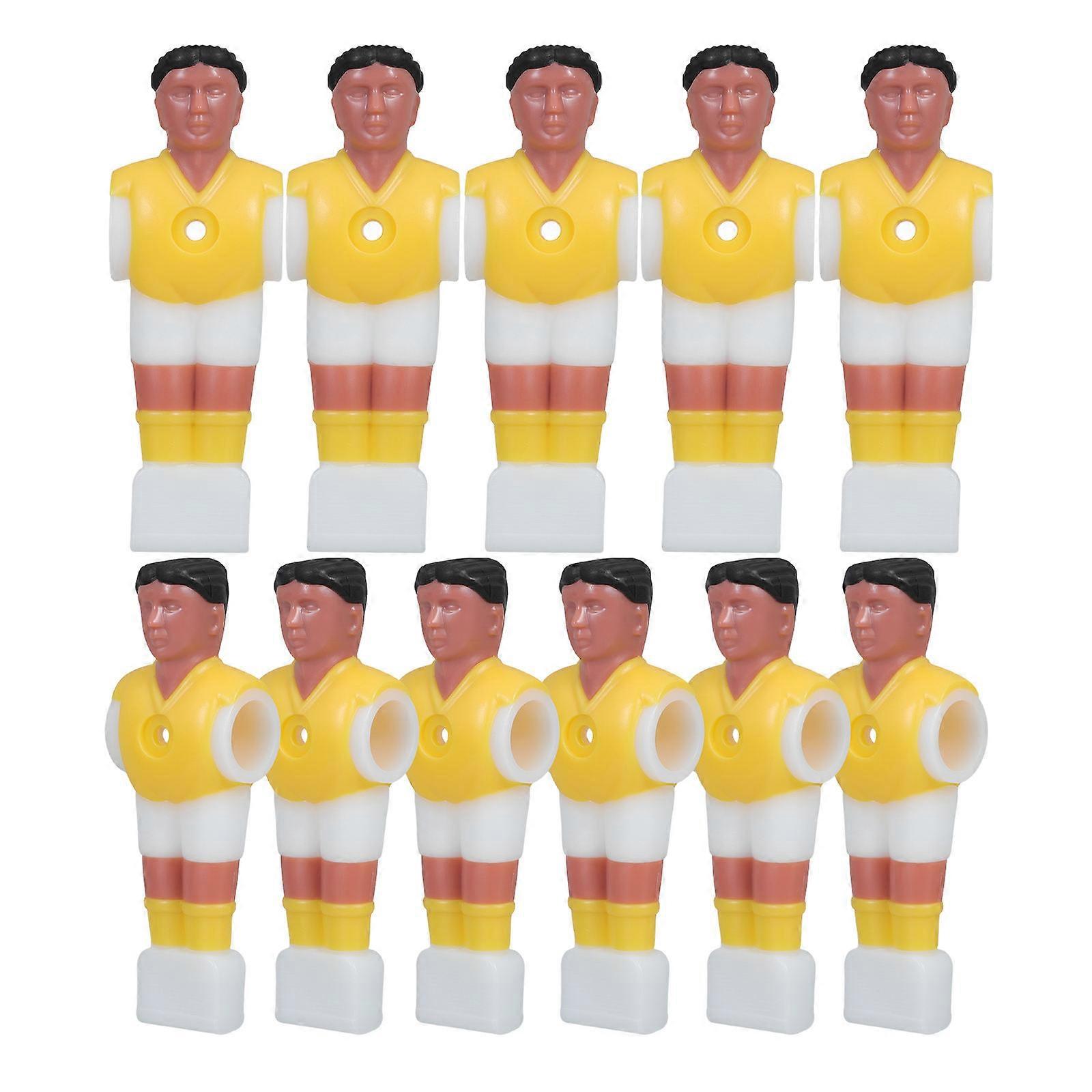 11pcs Small Football Players for Foosball Machine Table Soccer Accessories Easy to Install Vibrant Colors Action Figures Compatible with Football