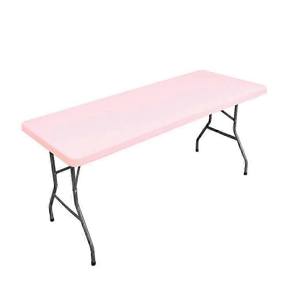 Folding Picnic Table Cloth Washable Table Protector Patio Table Cover Rectangle Tables 183x76cm pink