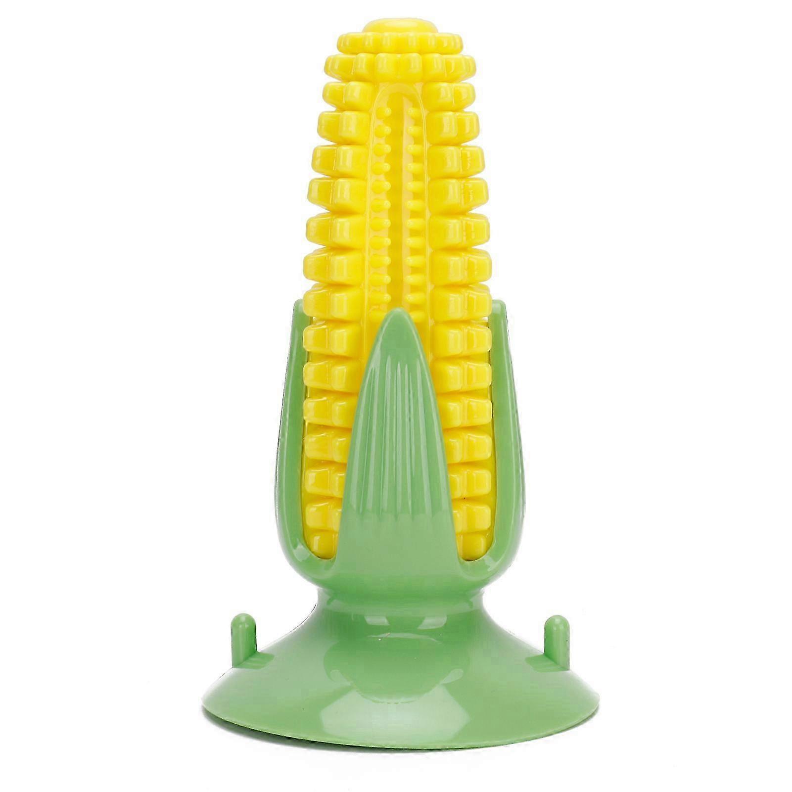 Corn Shape Dog Chew Toy Durable Pet Playing Teeth Cleaning Stick with Suction Cup