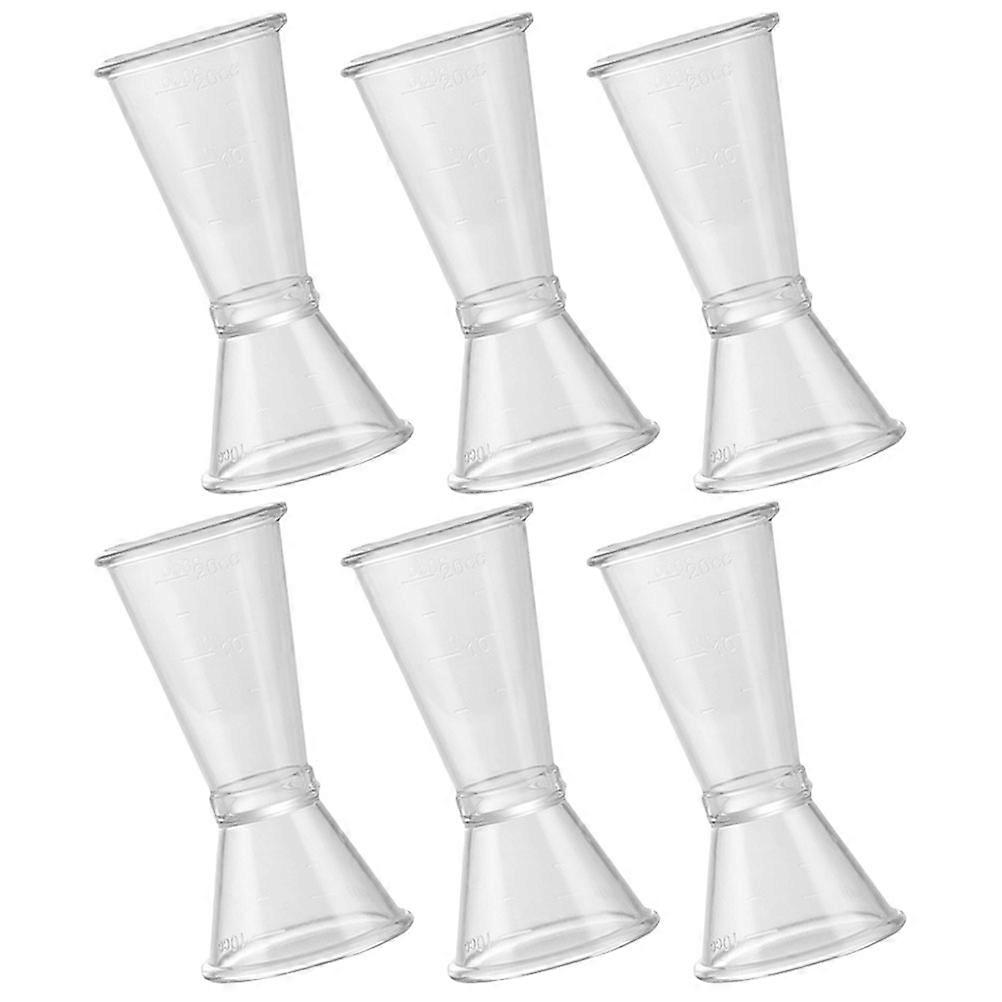 Double Sided Jigger Measuring Cups Liquid and Solid Ingredient Measuring Home Users 6Pcs