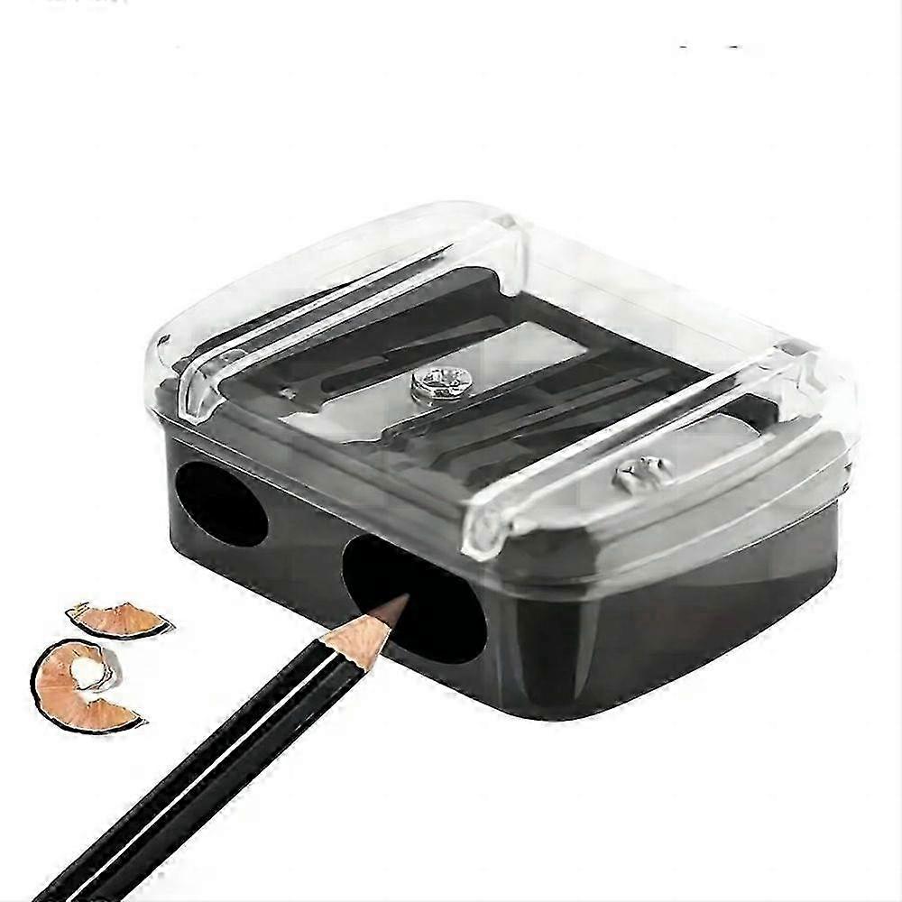 1pc Portable Multifunctional Pencil Sharpener with Dual Holes for Makeup and Cosmetics