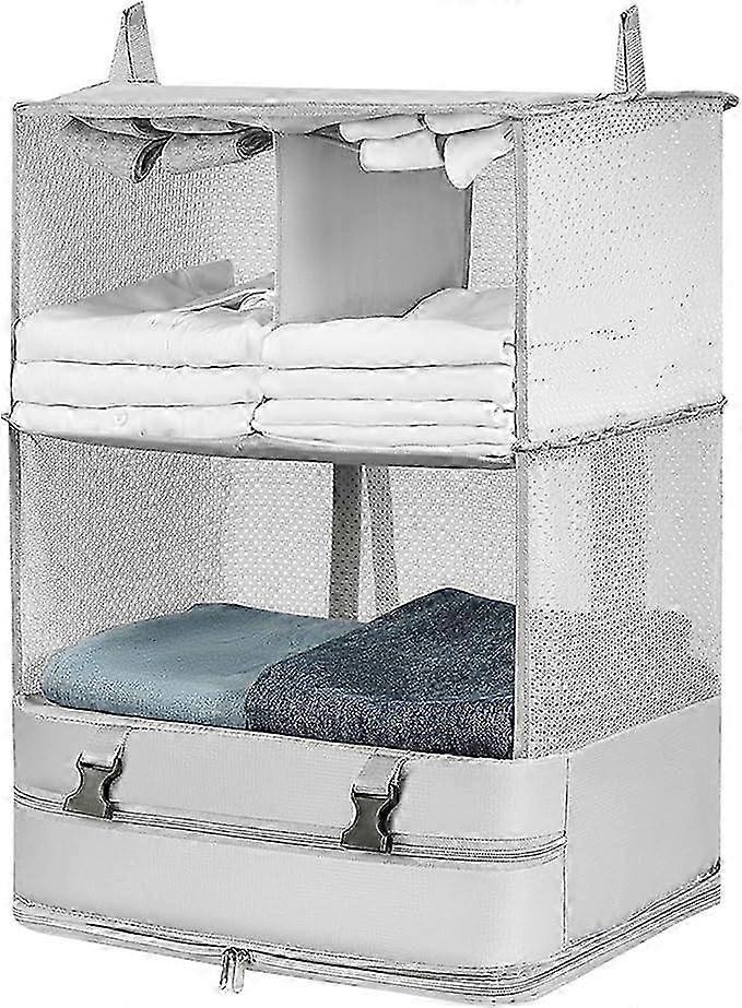 Lightweight Waterproof Travel Hanging Storage Bag with Three Compartments