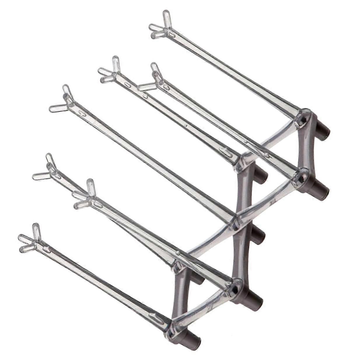 Multifunctional draining rack for cups and bottles, foldable and adjustable water bottle stand for storage, drying, and restaurant use.
