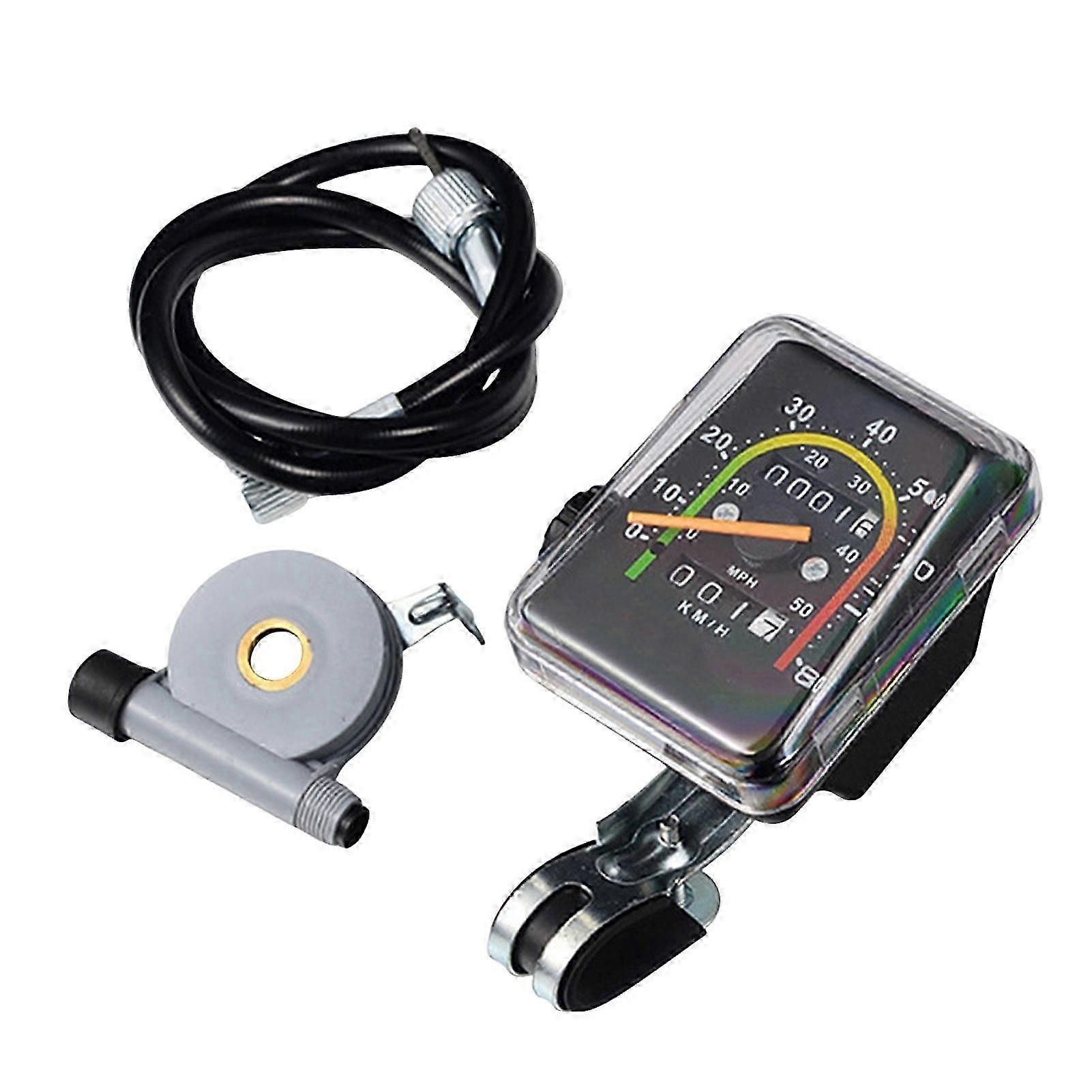 Mechanical Bike Speedometer Precise Mechanical Measurement Retro Style Analog SpeedometerSquare SZRH A-X
