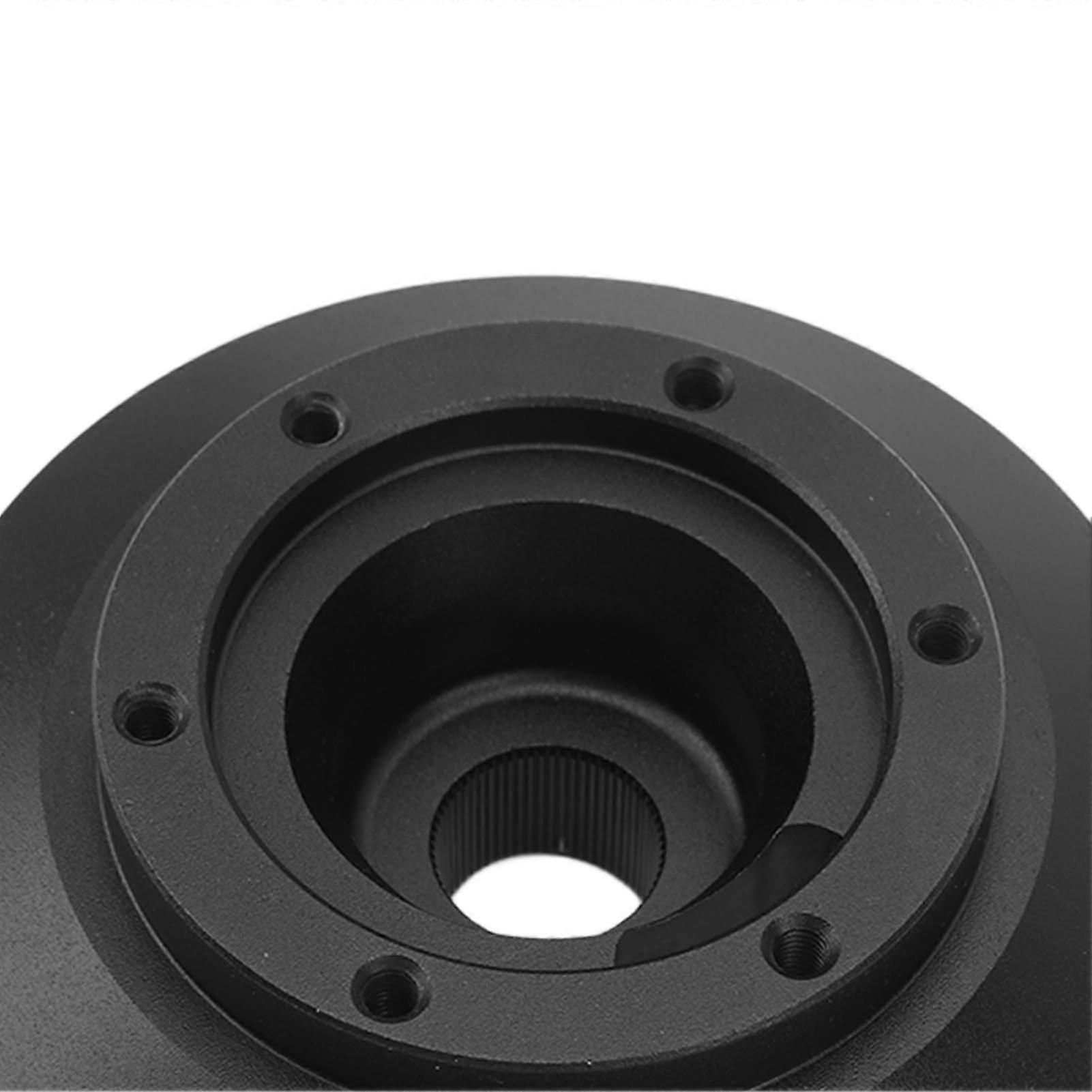 6 Hole Steering Wheel Adapter Black Aluminum Improving Driving Comfort for A3 A4 A6 A8