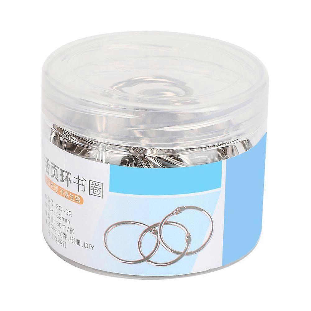 2025 Latest Model  Tinplate Book Binder Loose Leaf Opening Circle Hoops for