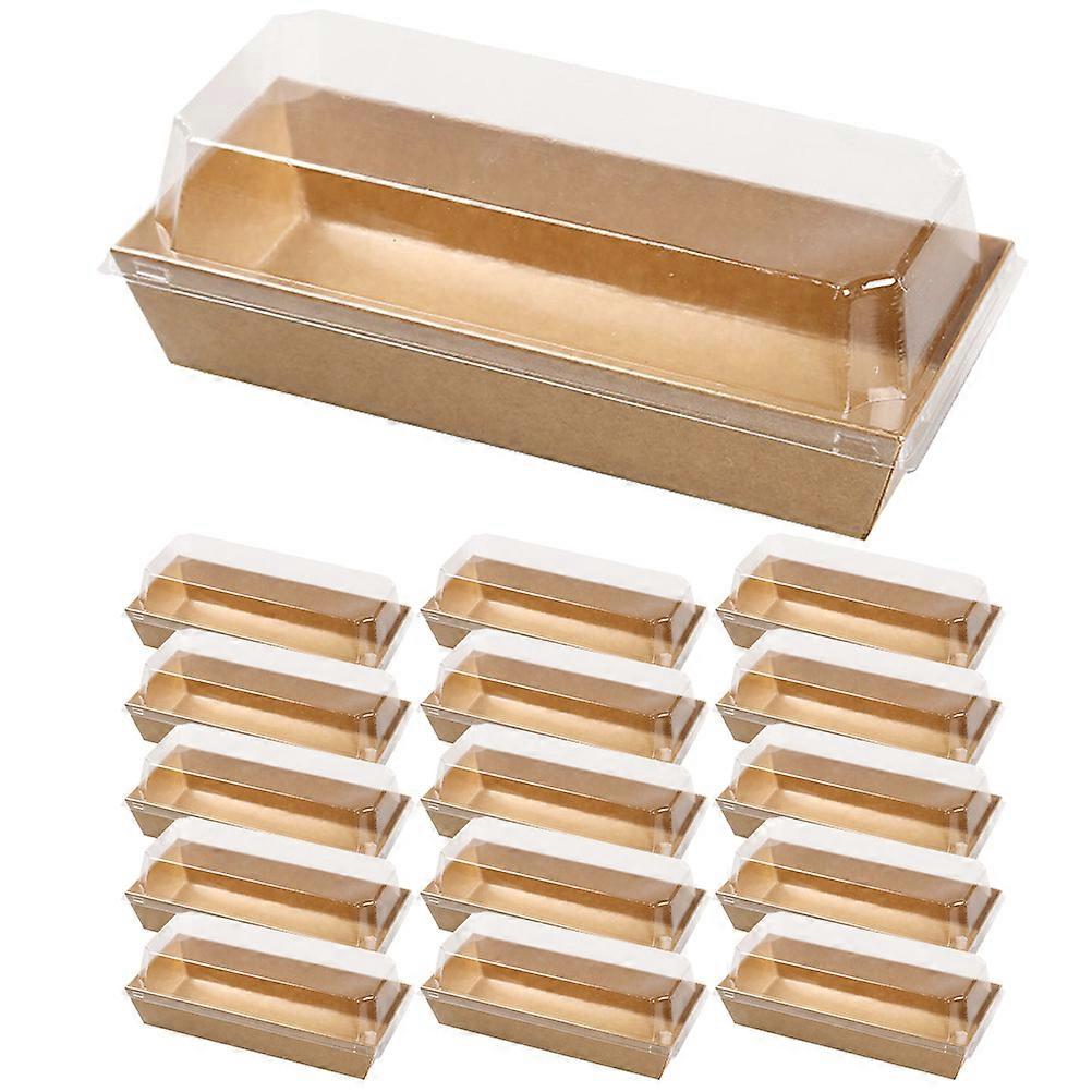 Pastry Packing Box Dessert Packing Boxes Simple Use Birthday Party Food Packaging Light Brown 50Pack