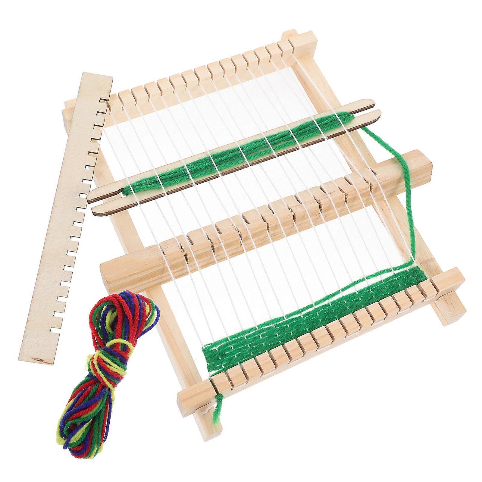 Diy Weaving Tool Wooden Frame Handmade Weaving Portable Crafting Versatile Fabric Creation 1Set