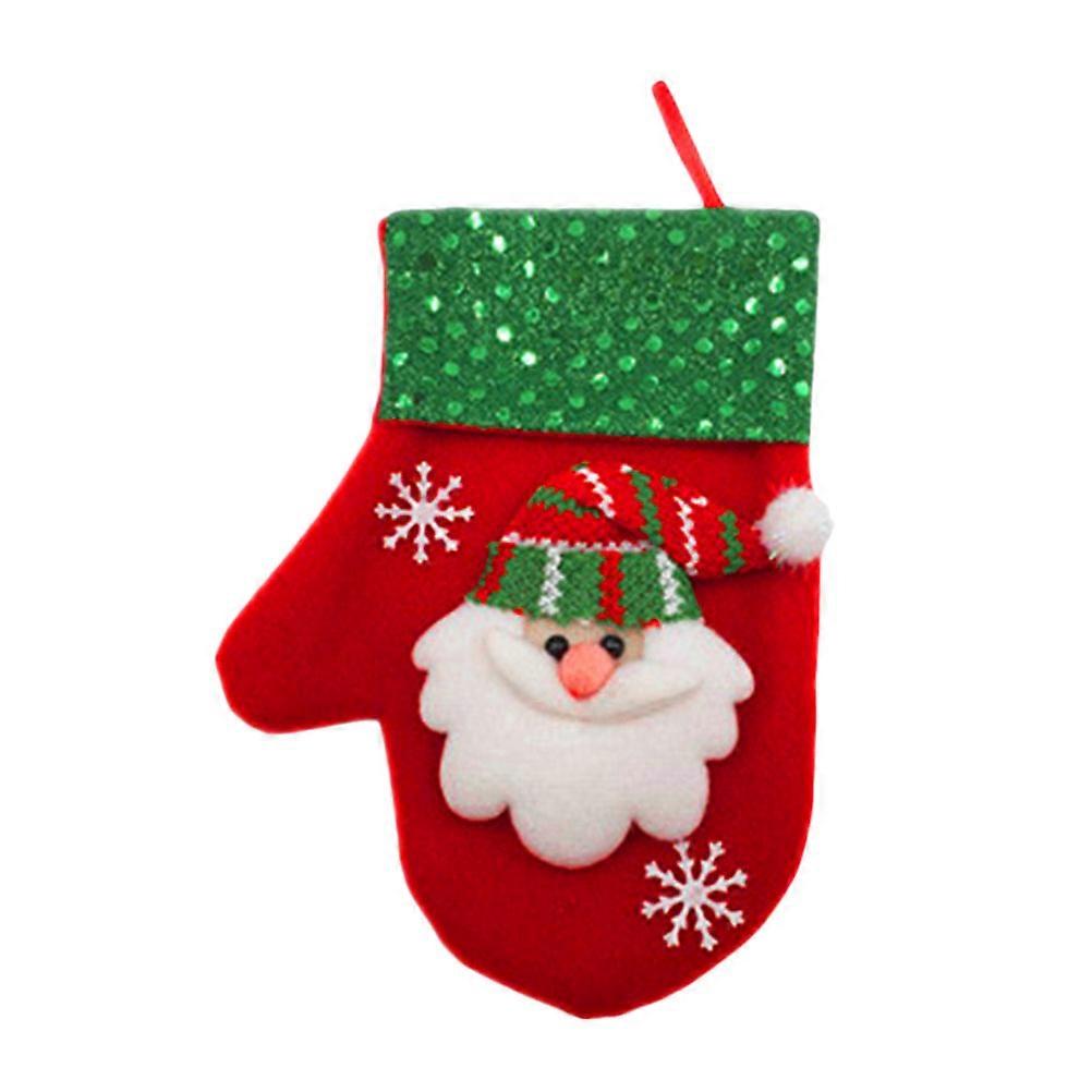 Small Candy Bags Glove Shape Home Approx 16x12x2cm Flannel Material 3Pcs