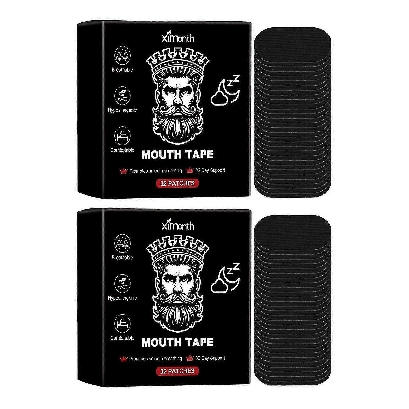 32- 96 Pack Mouth Tape for Sleeping Anti-Snoring Strips for Less Mouth Breathing Help Transform Your Jawline