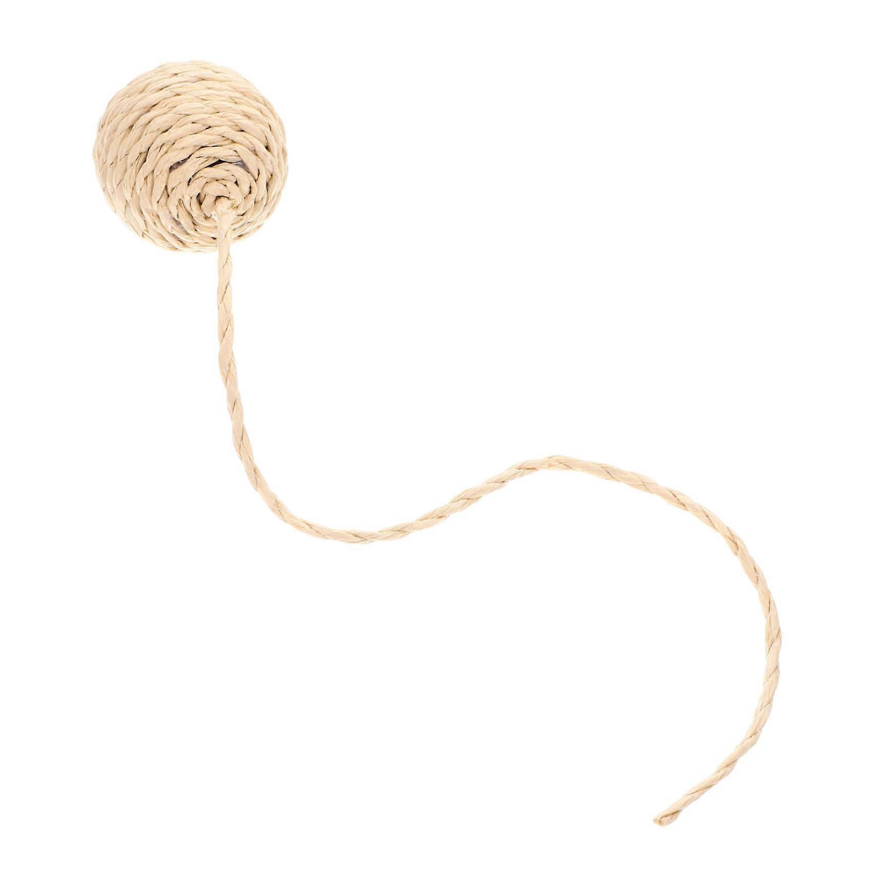 Cat Toy Ball with Replacement Tail Made of Paper Rope for Indoor Cats