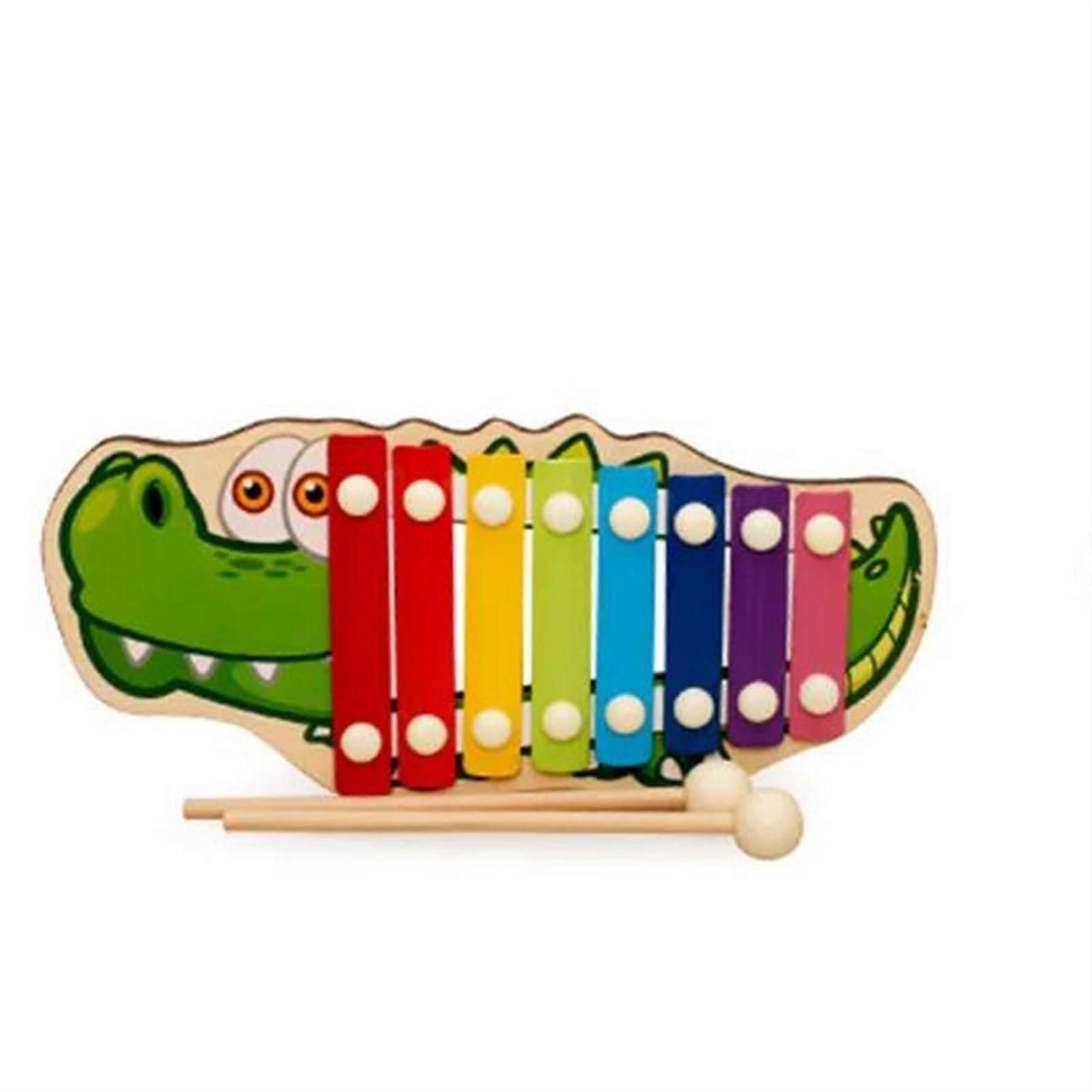 Xylophone Instrument for Adults Beginners - 8 Note Wooden Musical Instrument Hand Knock in C Key, Classic Design