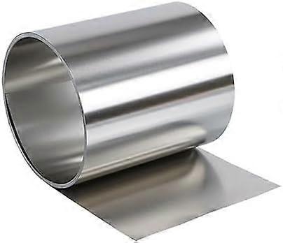 Thin Metal Plate, 1 Meter Stainless Steel Foil Strip, 100mm Wide, 0.15mm Thick, Flat Steel Sheet for Garden Use