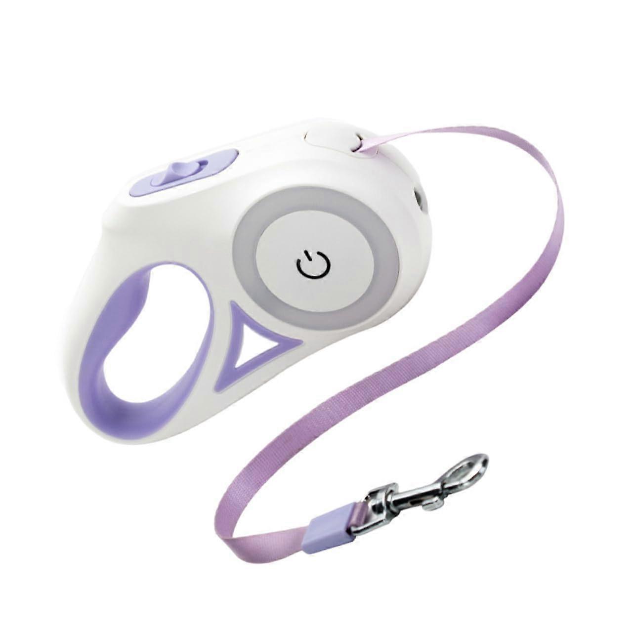 Retractable dog leash with LED light Automatic telescopic leash for training and outdoor activities
