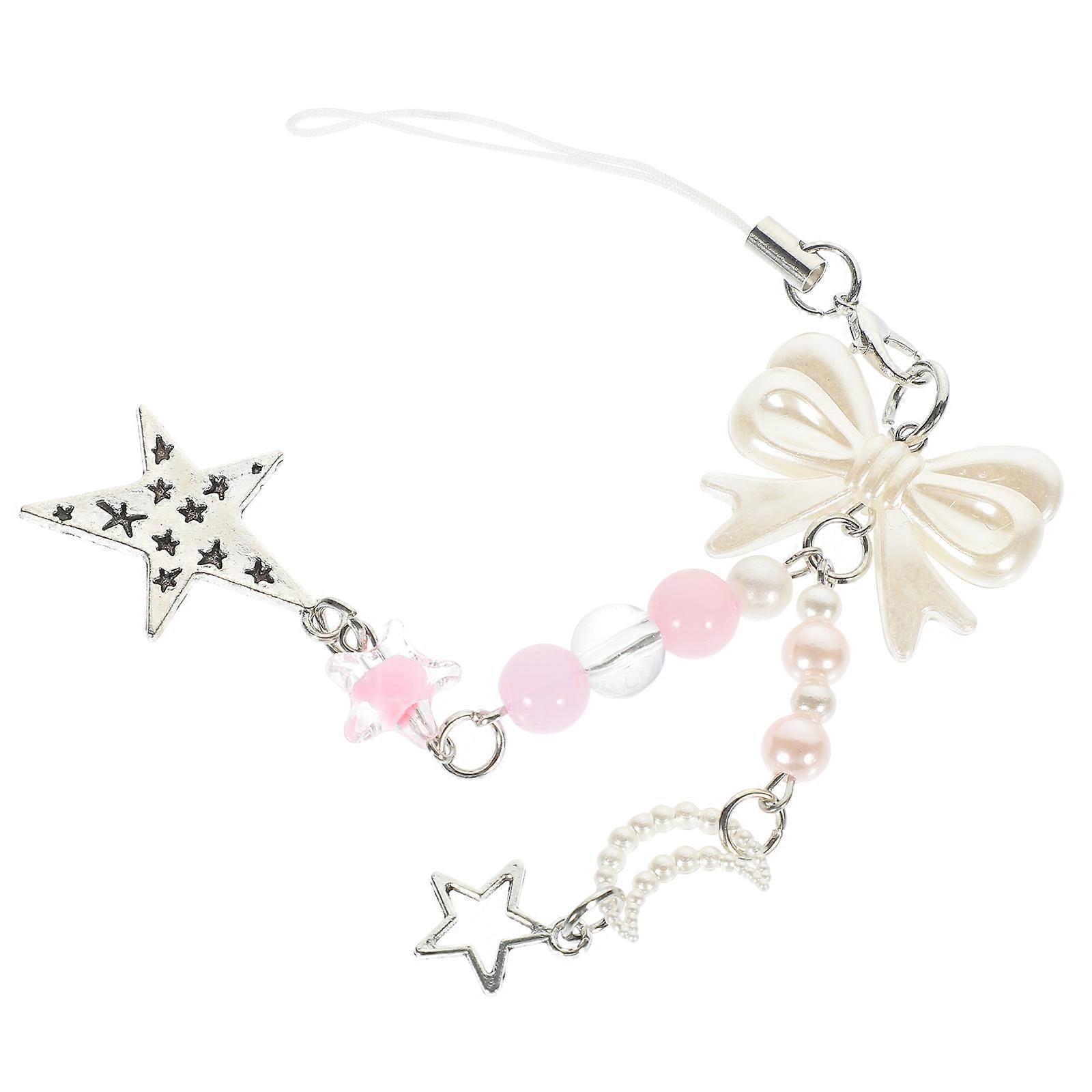 Phone Decorations Fashion Accessory Polyester Material Bow Shape For Camera Keychain 1Pcs