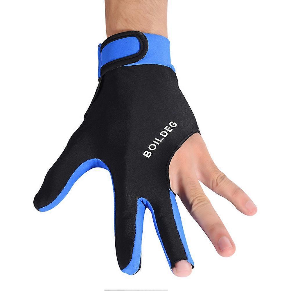 Three-Finger Gloves Cloth and Silicone Material Professional Grade for Practice Sessions Blue L 1Pcs