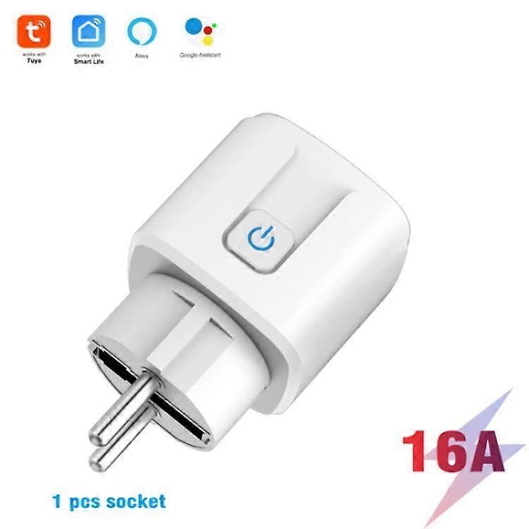 Smart Plug 16A/20A WiFi Socket Plug Compatible For Amazon Alexa Google Assistant