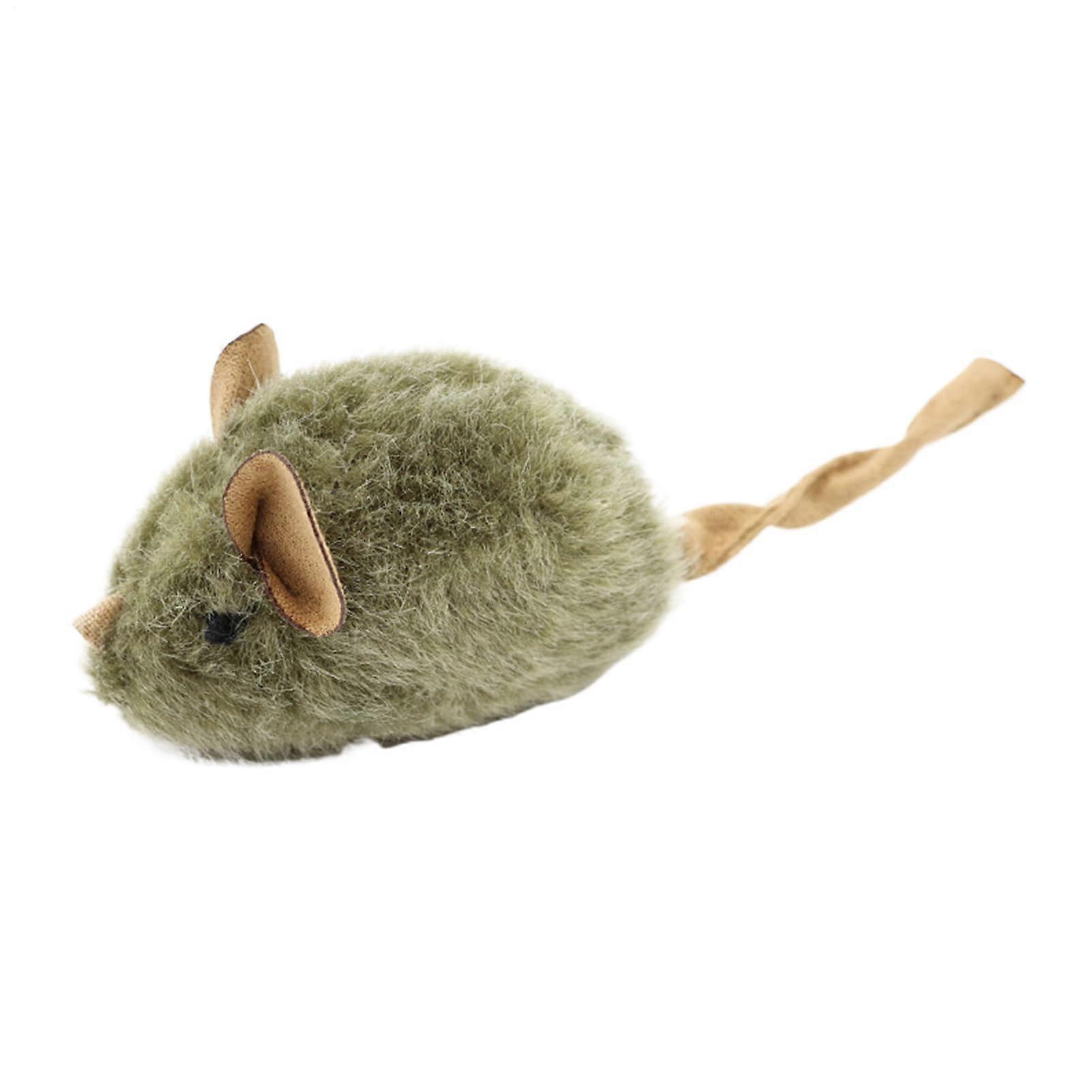 Cat Toy Mice for Kittens Interactive Kitten Toy Squeaky Chewable Plush Realistic Mice for Indoor Cats Pet Play