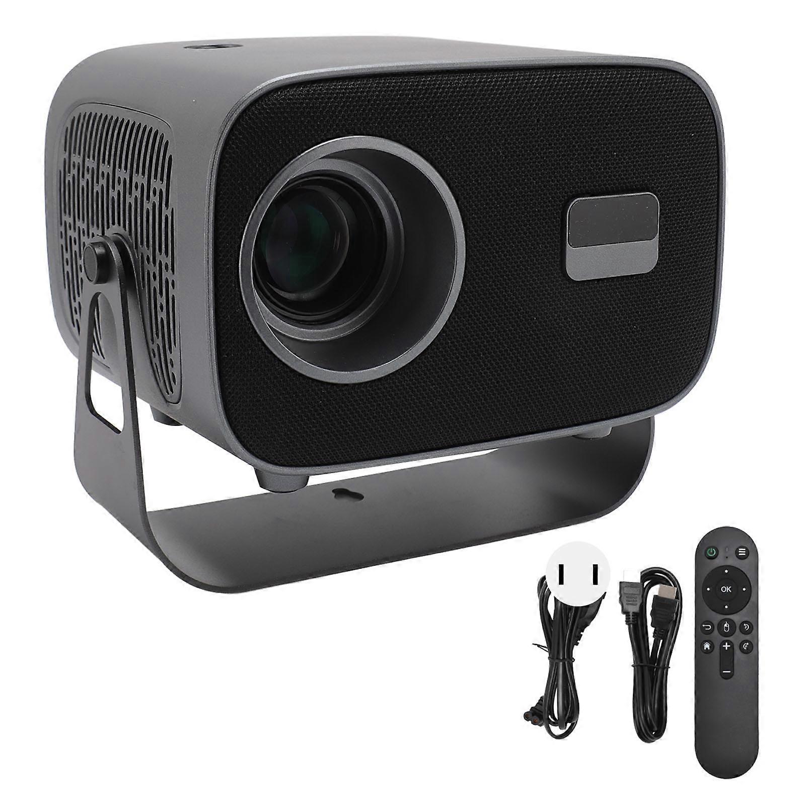 4K Smart Projector with WiFi 6, Bluetooth 5.0, Android 11, USB & HD Interface, US Plug