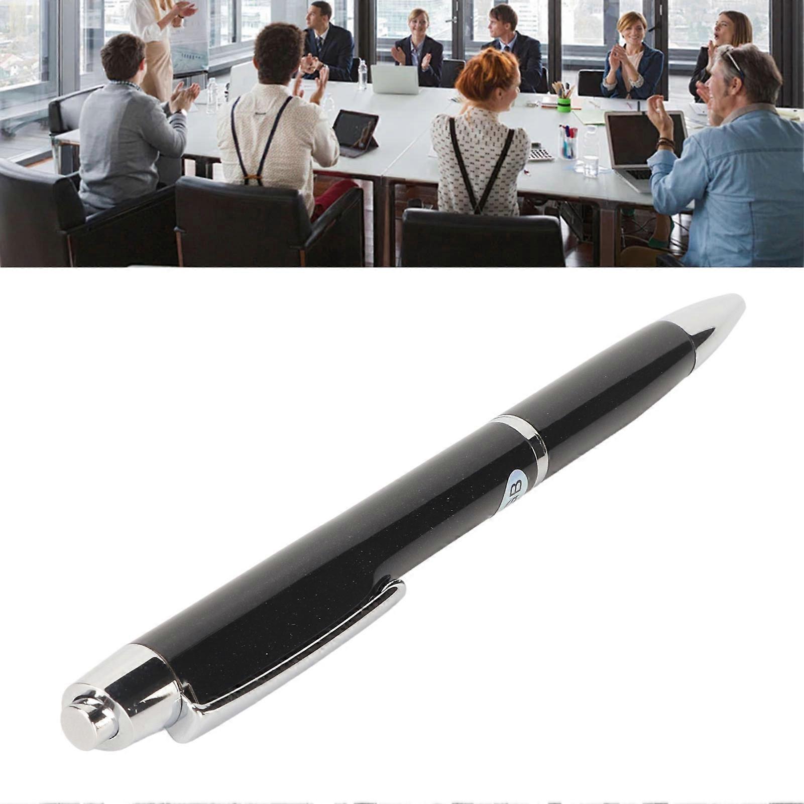 Digital Voice Recorder Portable Pen Voice to Text Noise Reduction Voice Activated Recorder Pen for Lecture Meeting Class Neutral English, Black 32GB