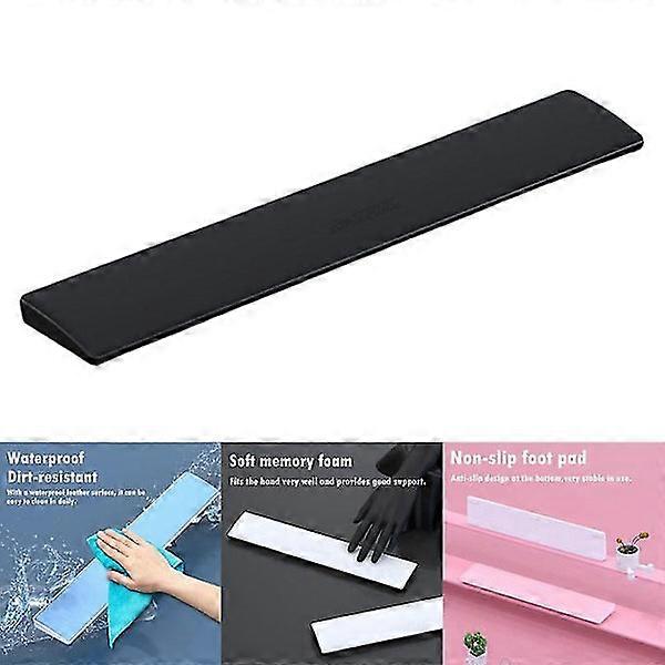 PU Keyboard Wrist Rest Pad Comfortable Hand Support 104 Keys Black