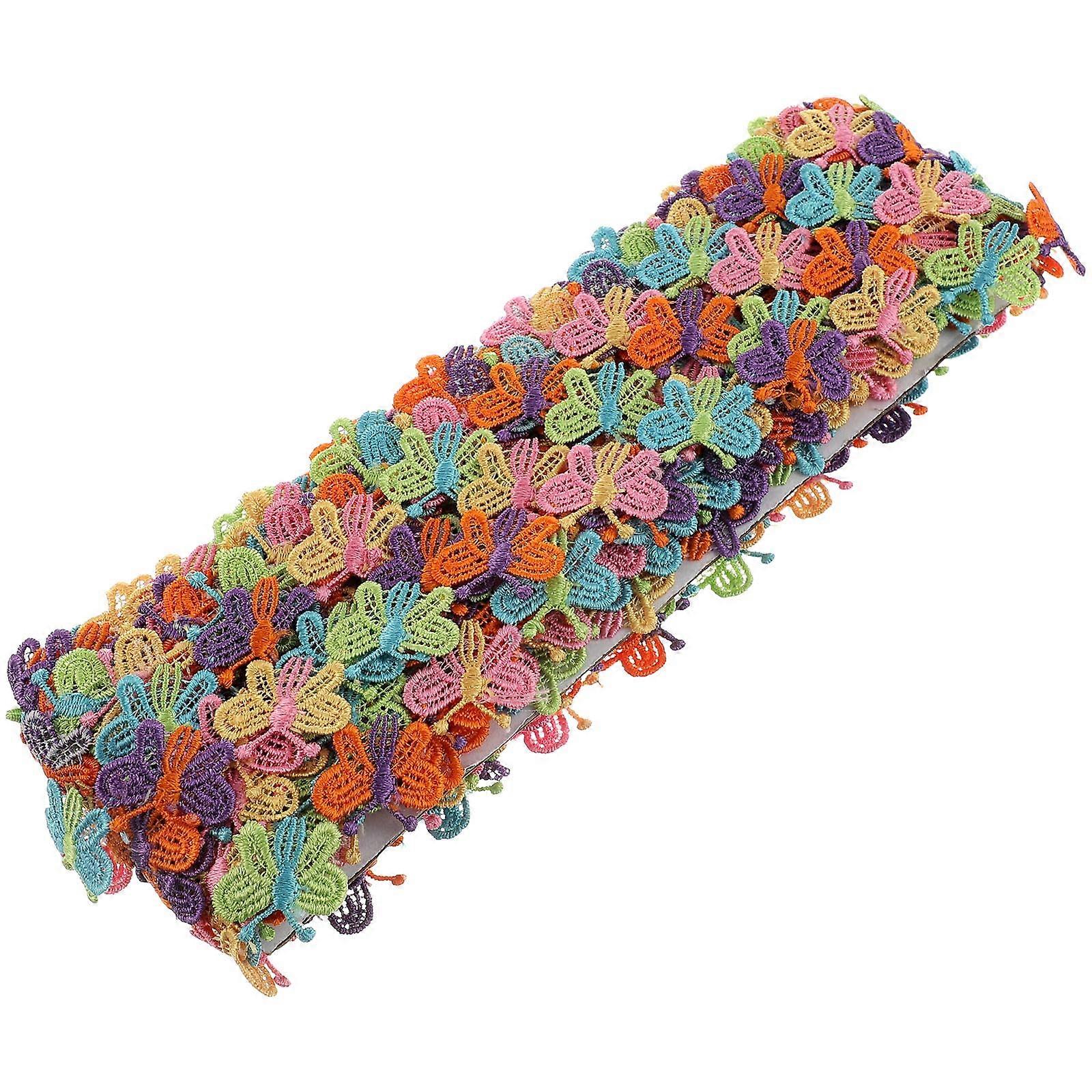 Embroidered Ribbon Lace Trim for Sewing Crafts 15 Yards DIY Embroidered Ribbon
