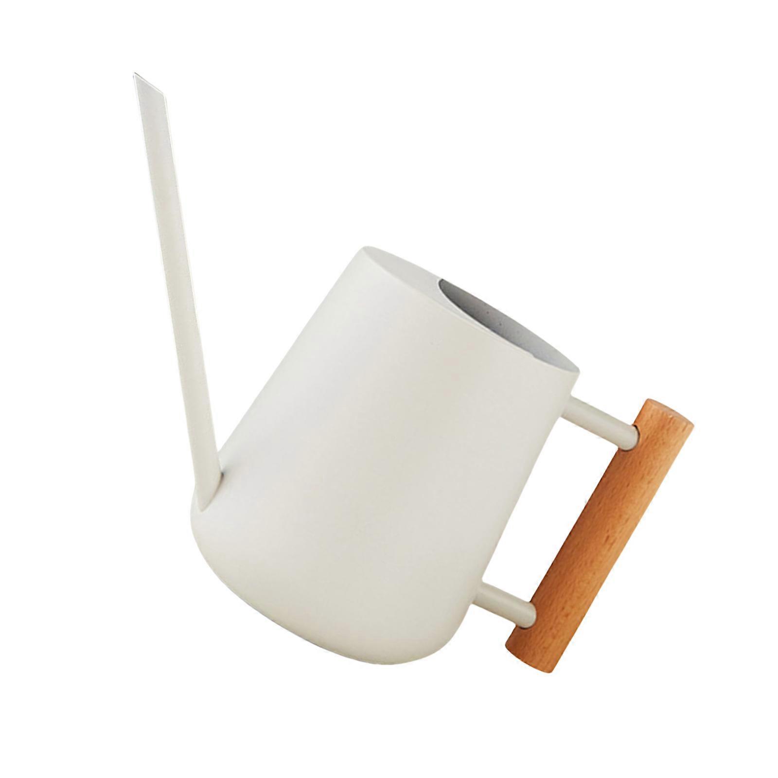 Decorative Watering Can 1000ml for Indoor and Outdoor Use with Long Spout Spout Garden Tool  White