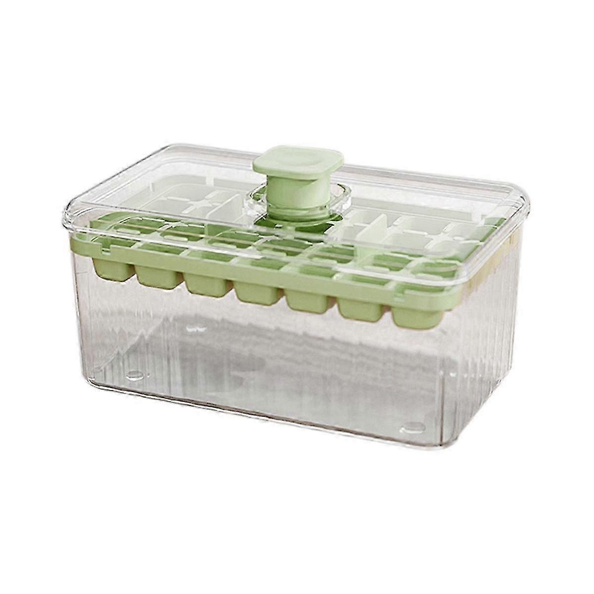 Ice Box One-Button Press-Type Easy Release High-Color Ice Box Household Food-Grade Ice Storage Mold Edition 0718