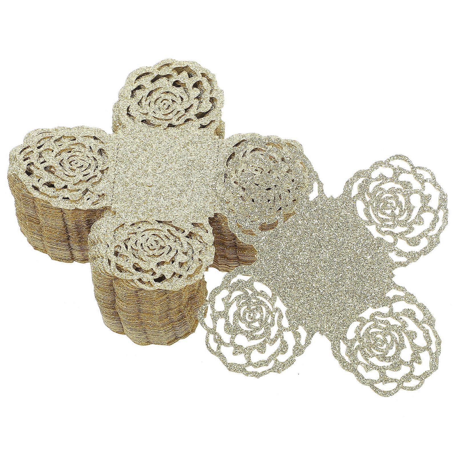 50pcs Chocolate Paper Holders Truffle Cups Decorative Candy Cups for Wrapping Papers