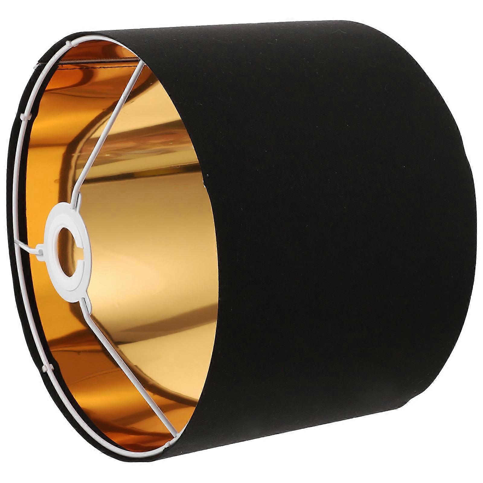 Linen Table Lamp Shade Black Protective Light Fixture Accessory for Decor