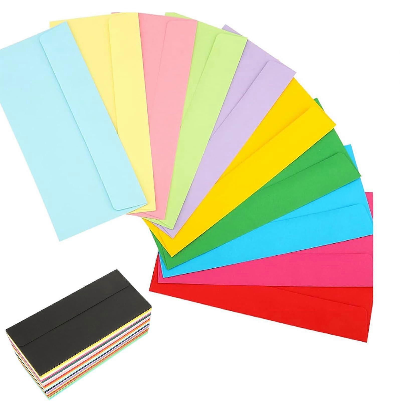 50 Count Self-Adhesive Business Envelopes Standard Size Colorful Christmas Office Envelopes for Mailing