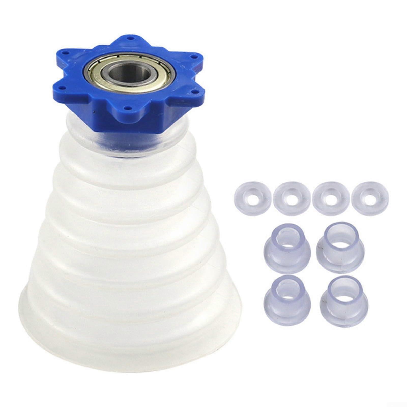 Professional drilling dust protection, electric hammer dust collector with silicone shield and 7 seals for power tool construction, 105 x 89 mm
