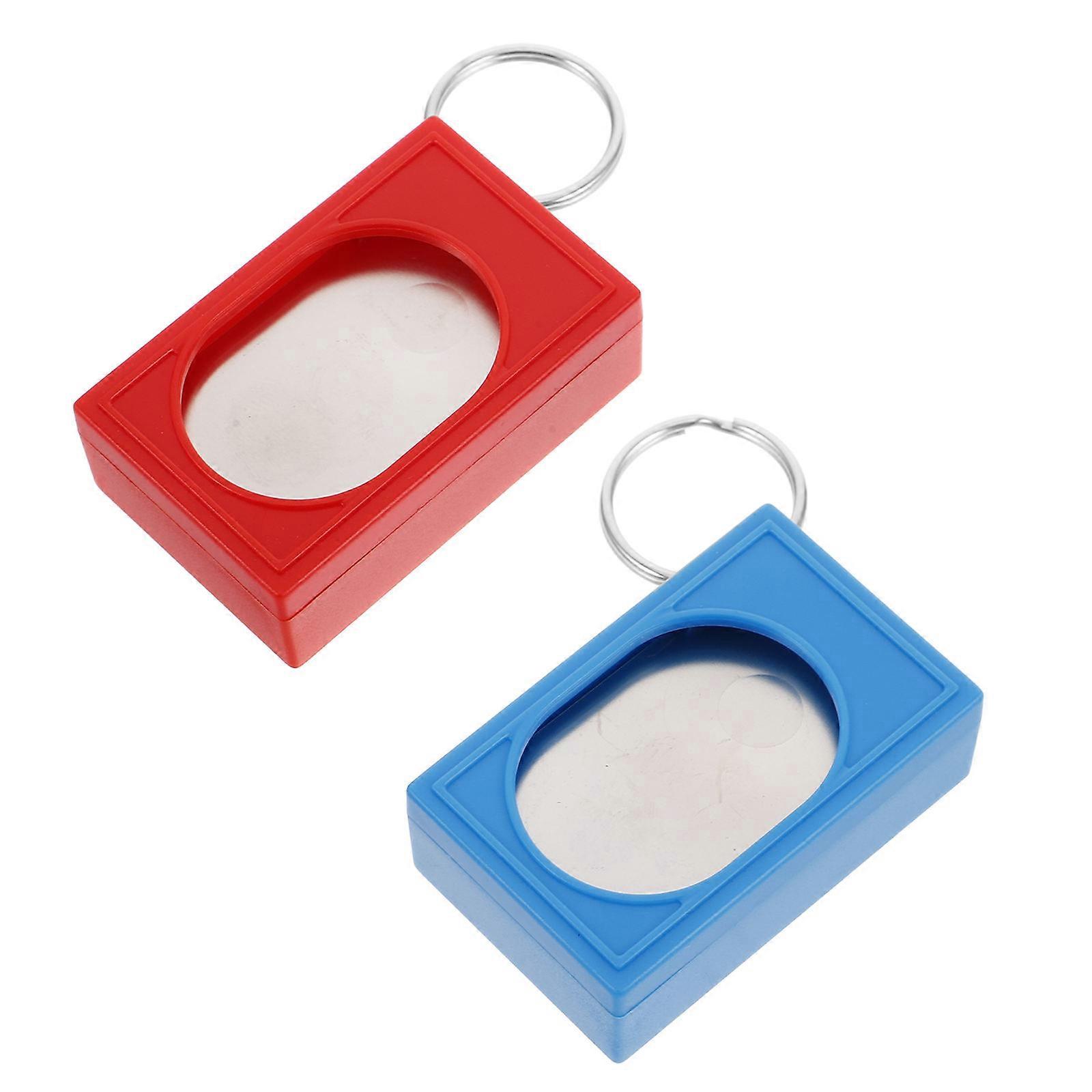 Clicker Kedi Eğitmeni Köpek Eğitim Ekipmanları Davranış Düzeltme Kare Şekli Plastik Ve .50X3.30X1.80CM 2 Adet
