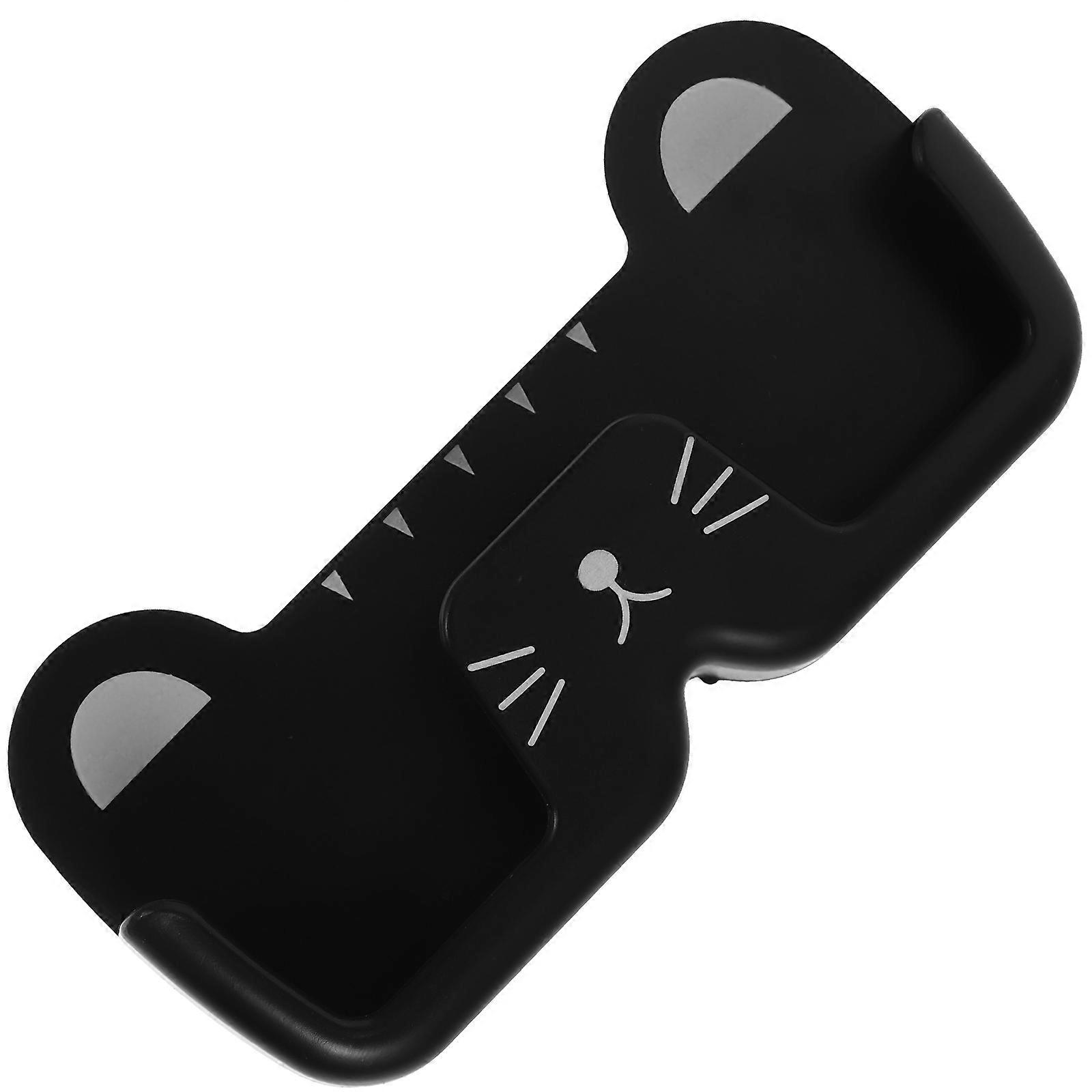 Cat Shaped Wall Mounted Eyeglasses Holder Space-Saving Versatile Storage PP Material Simple And Elegant Bathroom 1Pcs