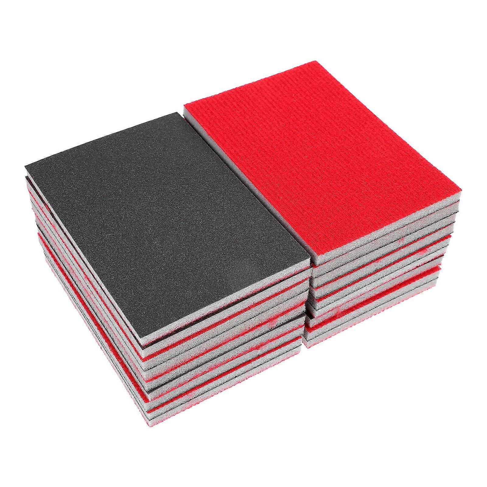 18 Pcs Assorted Sandpaper Sponge Set Sanding Blocks for Wood Metal Plastic Fine Pads for Car Auto Body Polishing