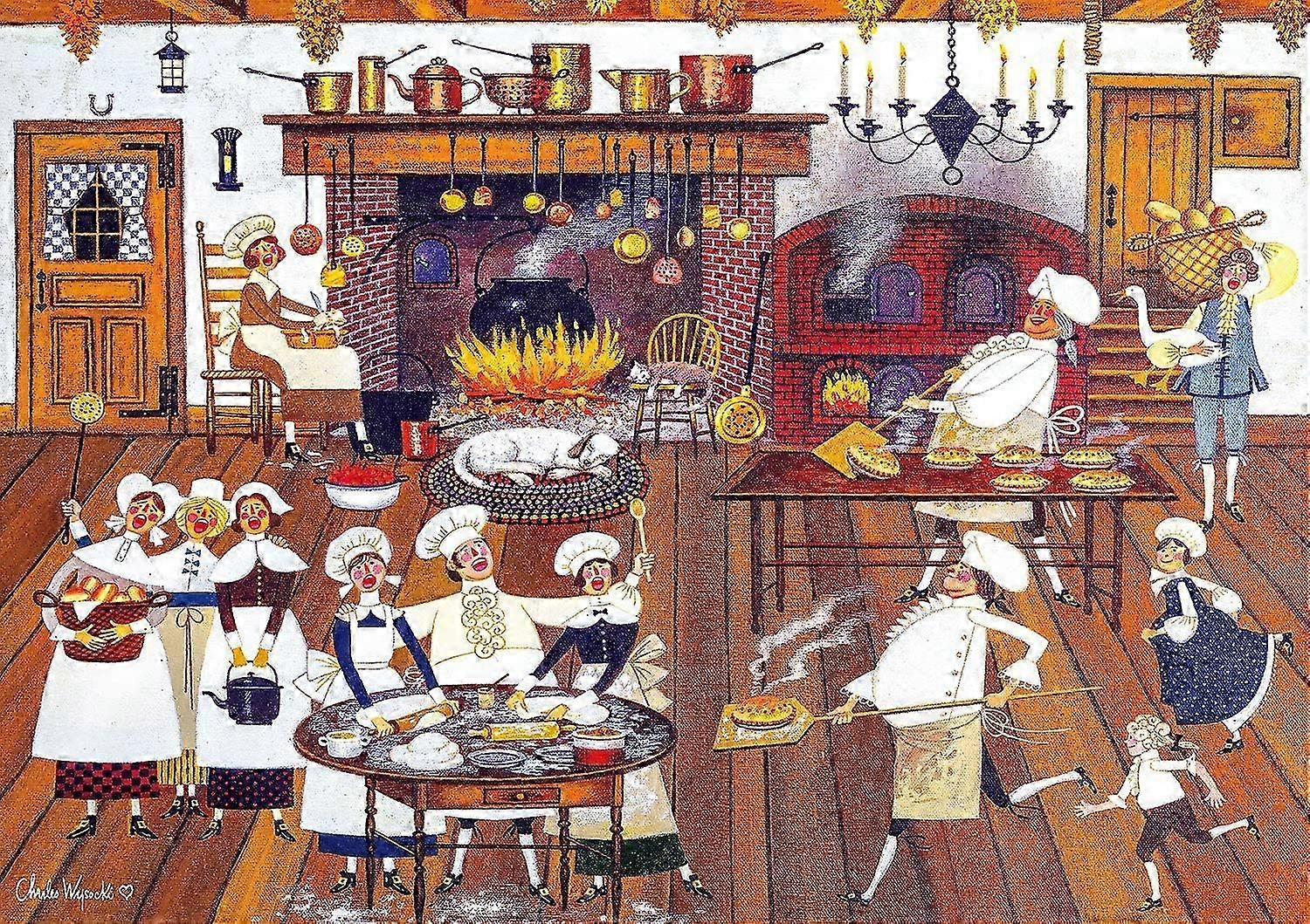 2025 Charles Wysocki - Singing Piemakers - 500 Large Piece Jigsaw Puzzle