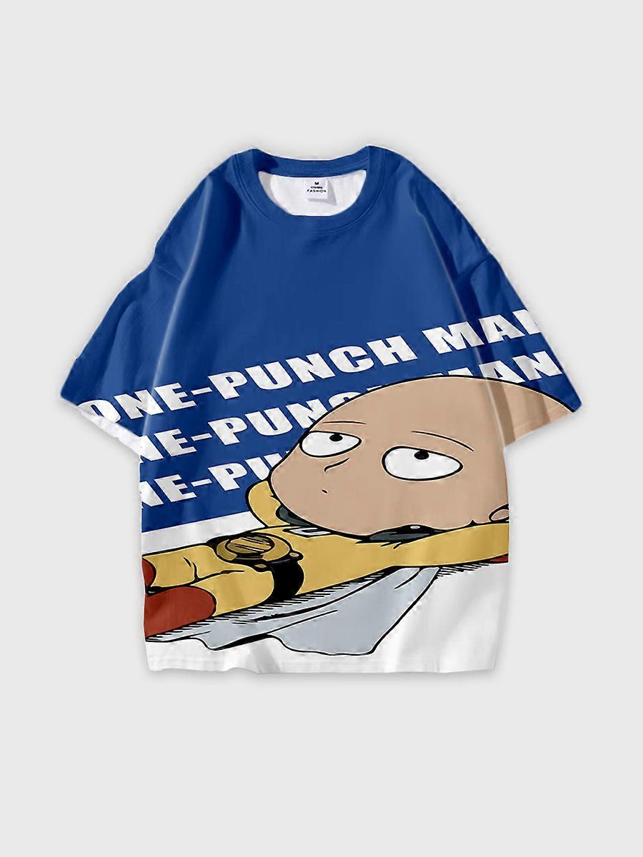 T-shirt girocollo Cartoon Pattern manica corta sciolta D2030